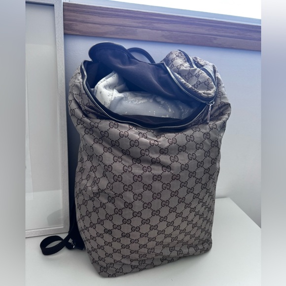 Gucci Monogram Canvas Backpack - Picture 6 of 13